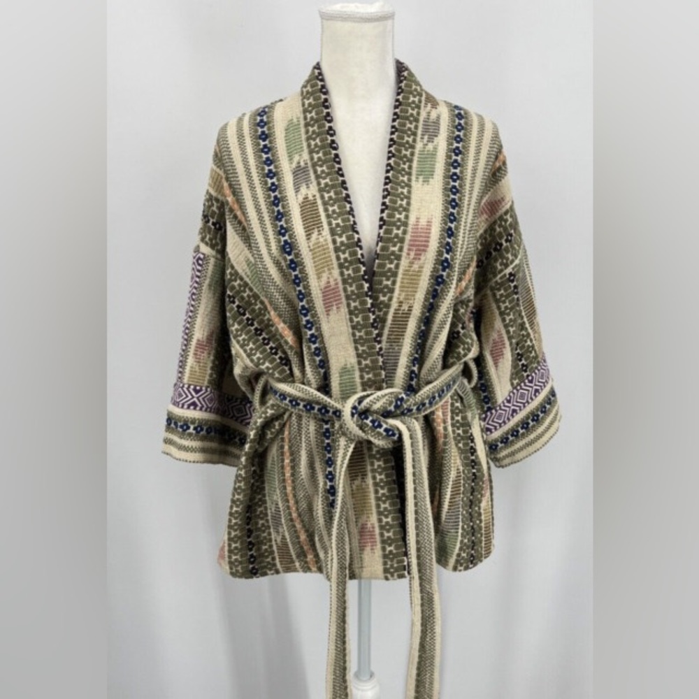 Anthropologie Andersen & Lauth Mattia Kimono Jacket Womens One Size Boho Aztec